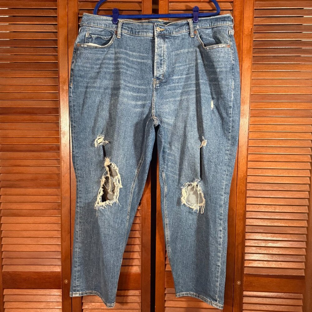 Old Navy Extra High-Rise Straight Jeans Sz 22